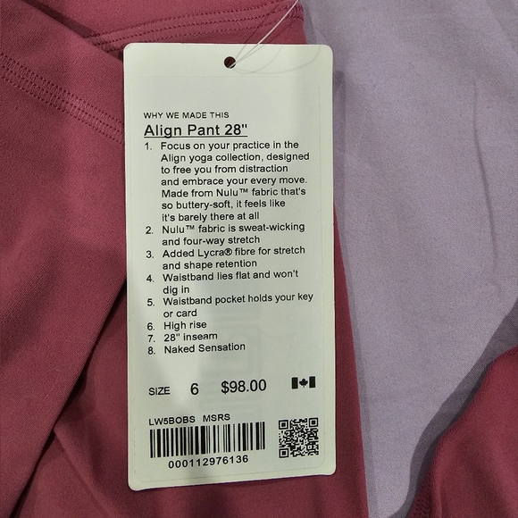 Lululemon Align 28" - Picture 2 of 2